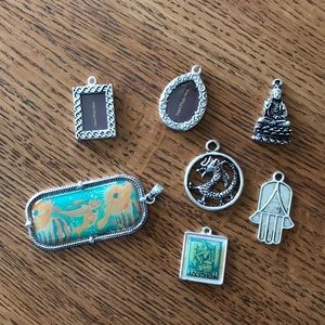 Metal necklace charms/pendants